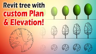 Revit scalable tree with custom plan elevation symbols