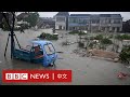 「煙花」颱風襲上海浙江，寧波市部份地區被洪水淹沒－ BBC News 中文