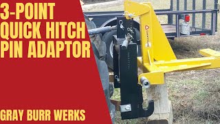 3 Point Quick Hitch Pin Adaptor
