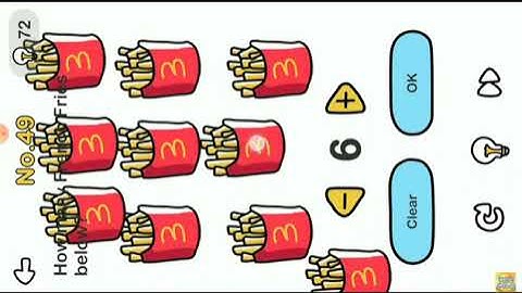Brain Out Level 48 How Many French Fries below