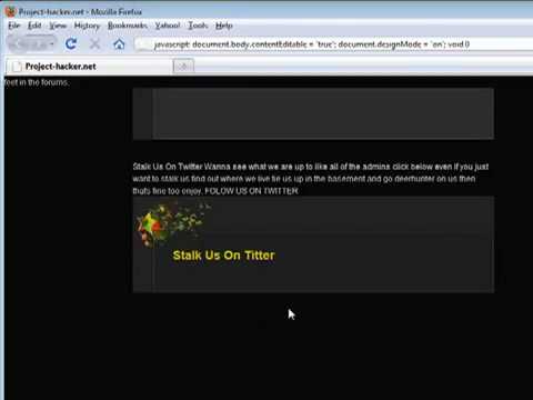 How to edit a website with a short java code