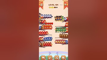 BIRD SORT 2 COLOR PUZZLE GAME🐦      LEVEL 134