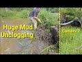 Unclogging Biggest Mud Blocking I Have Ever Seen In Pennsylvania