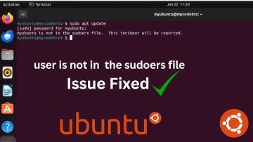Fix for ‘Username Is Not in the Sudoers File. This Incident Will Be Reported’ || in Hindi