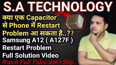How to Fix Samsung A12 ( a127f ) Restart Problem | Fix Auto Restart Problem Samsung A12 #viralvideo