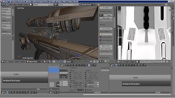 sniper rifle WIP Video 2 texturing nearly finished (Traevaine Project Panthera )