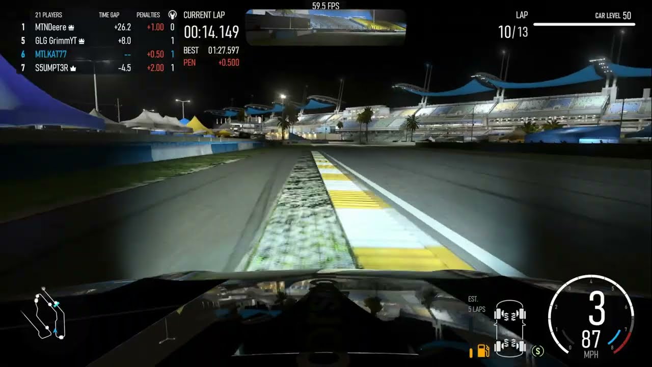 Forza Motorsport: An awesome sunset with the Grimm Legion