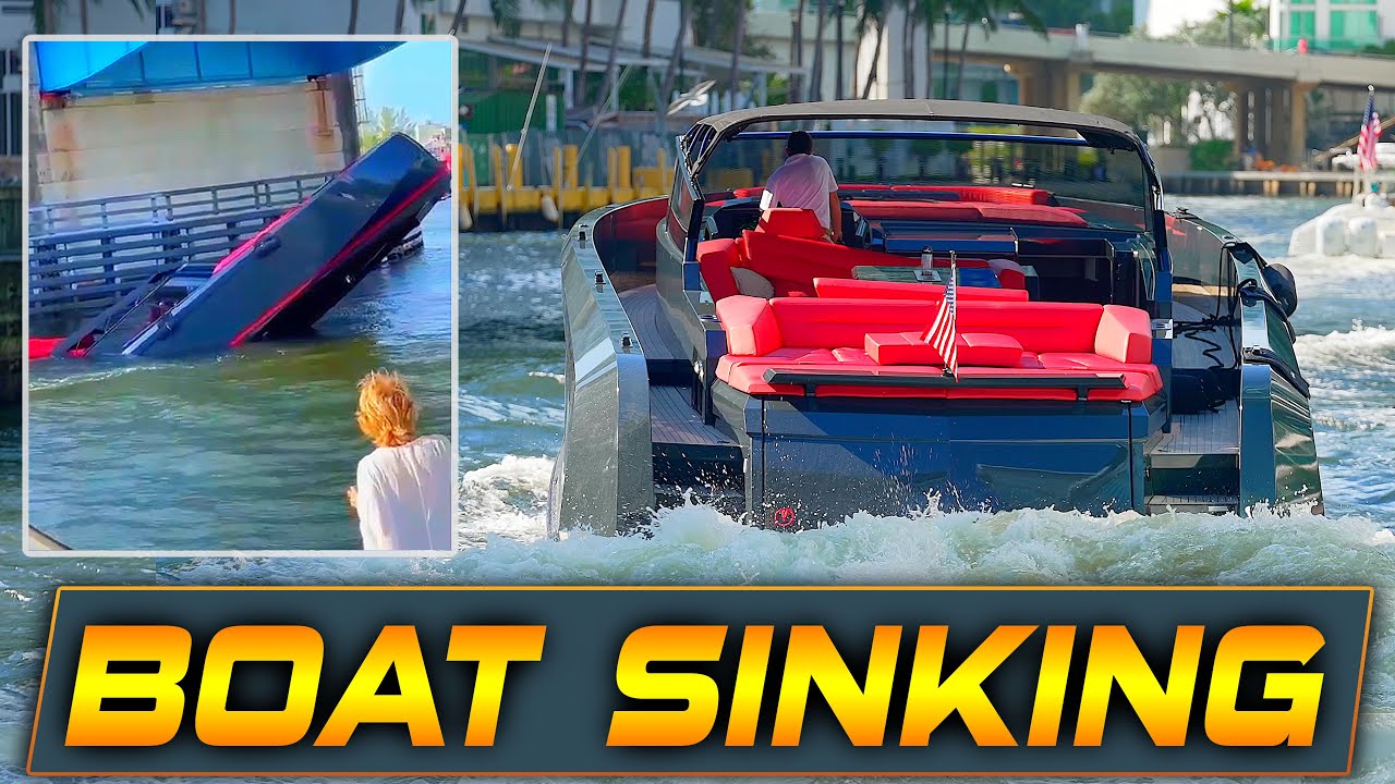 WARNING: MILLION DOLLAR BOAT SINKING FAST IN THE MIAMI RIVER - MaxresDefault