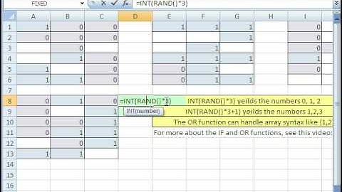 Excel Magic Trick 392: CHOOSE function Randomly Generate 1, 0 or Blank