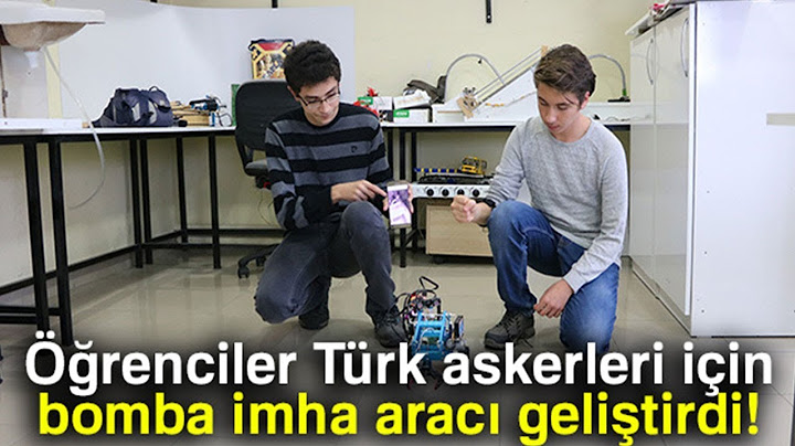 Öğrenciler Türk Askerleri İçin Bomba İmha Aracı Geliştirdi