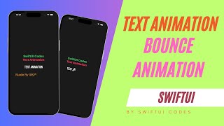 Text Animation with SwiftUI [Bounce Animation]  IOS 14.0+