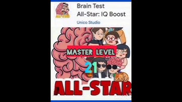 Brain test All star IQ boost #MasterLevel21 Tap the blue squares 🟦