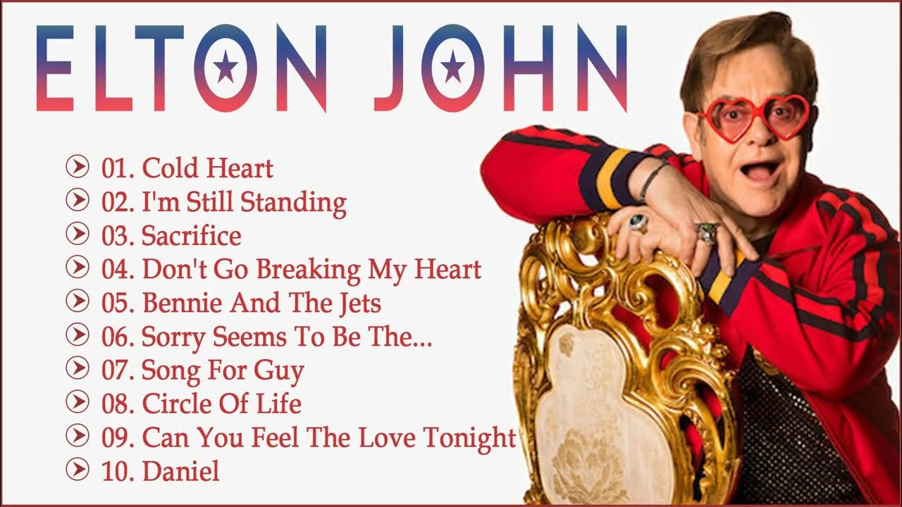 Elton John Greatest Hits Best songs of Elton John full album YouTube