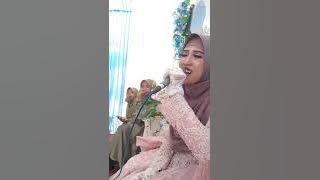 bikin baper!! pengantin wanita nyumbang lagu robbi kholaq thoha min nur