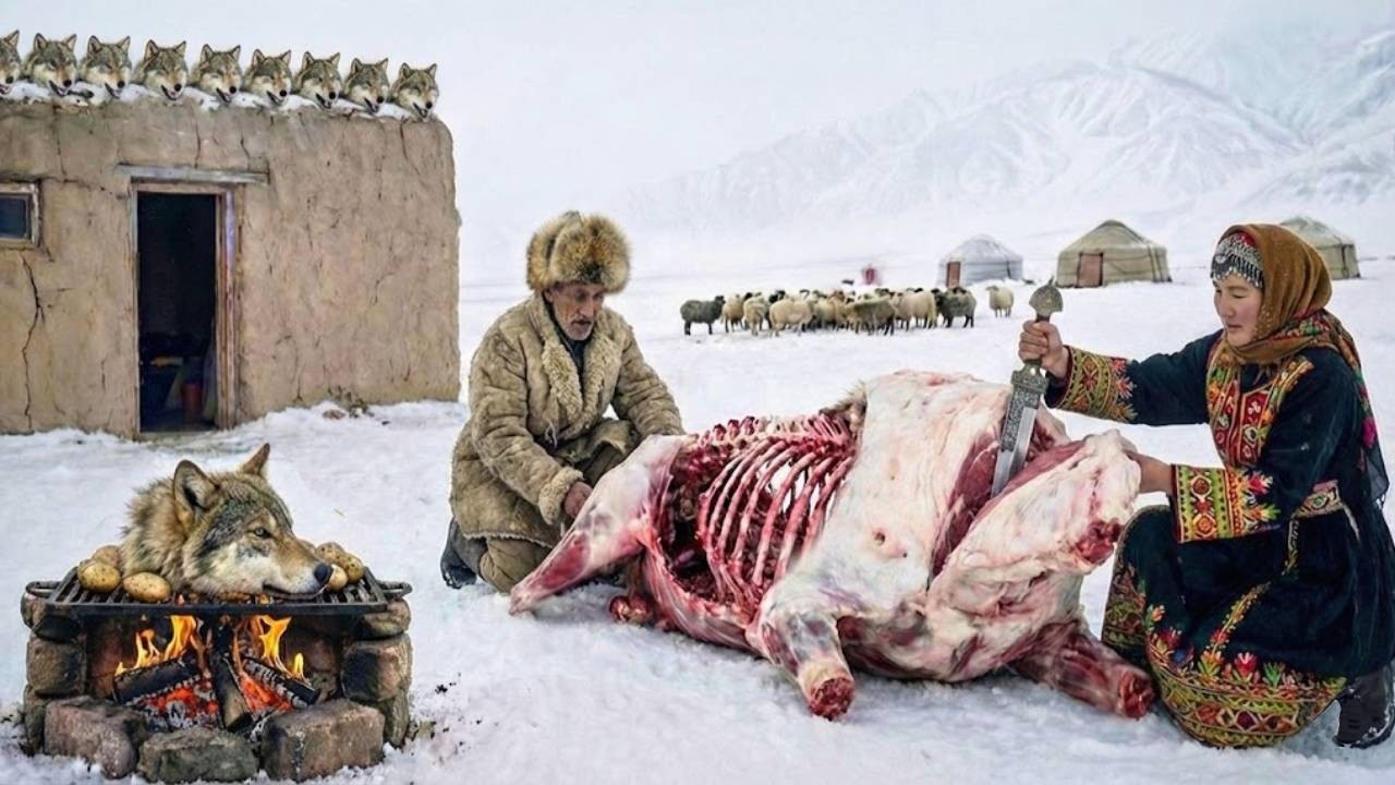 Выживание зимой в Афганистане | Охота и приготовление волчьего мяса в экстремальный холод
