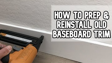 How to prep and reinstall old baseboard trim DIY video #baseboards #install #baseboardprep