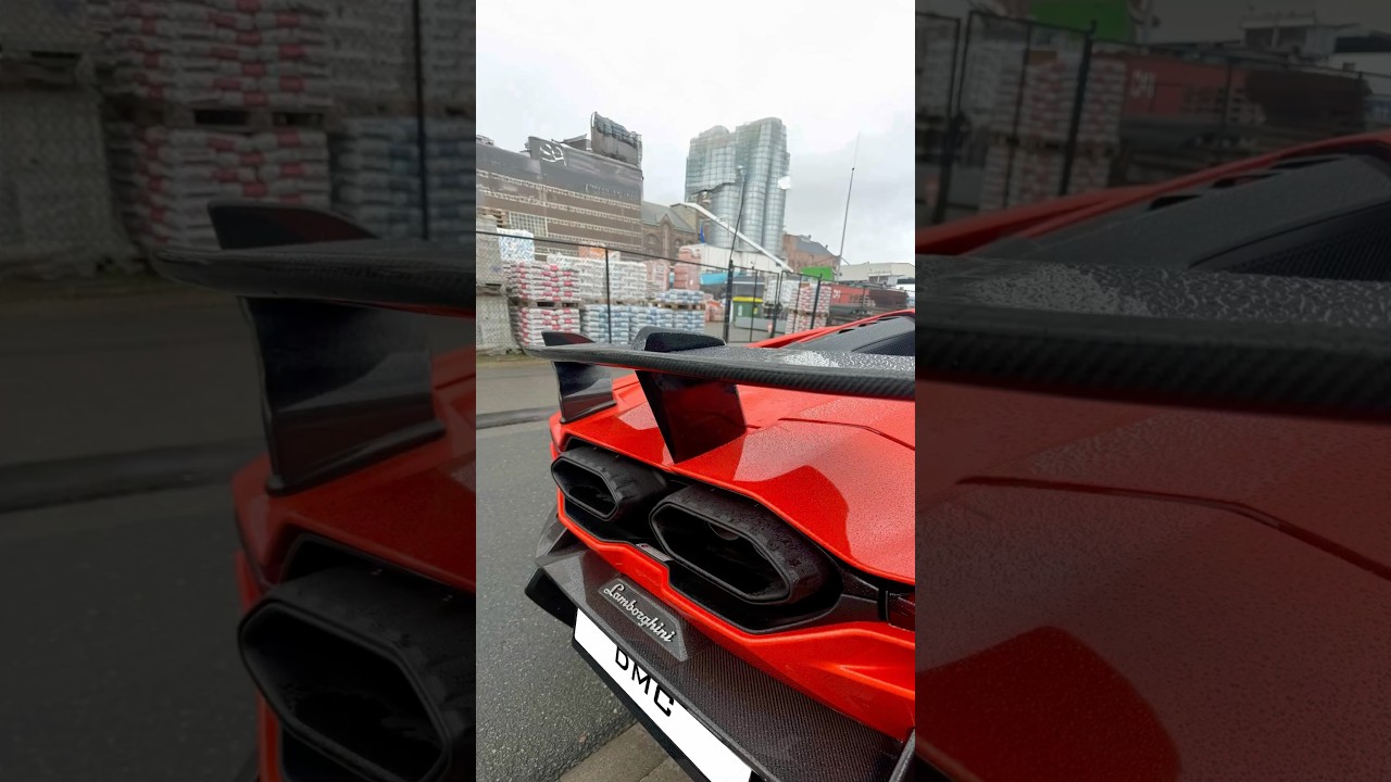 POV: Lamborghini Revuelto SV spotted in Belgium but it’s a DMC Carbon Fiber Wing Spoiler Body Kit 🔥
