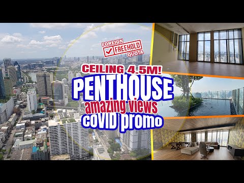 Luxury Bangkok Penthouse Tour - High Ceiling - Amazing Views - Noble Be 19