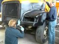 Repairing Freightliner dump truck