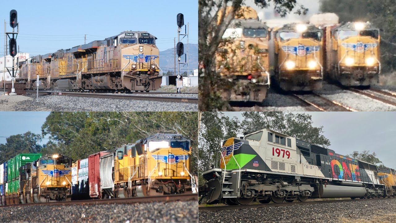 Railfanning Jurupa Valley | Union Pacific Los Angeles Subdivision FT UP 1979 12/2021-1/2022