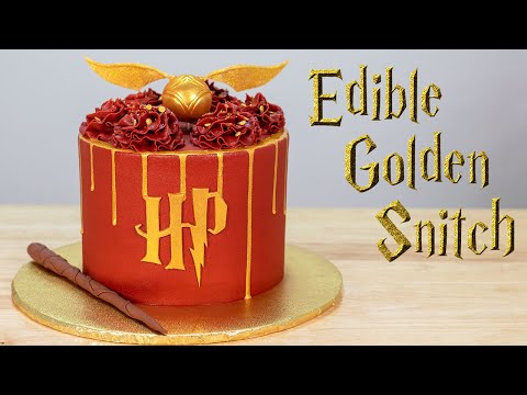 Cake Decorating Tutorial | Harry Potter Cake With Golden Snitch