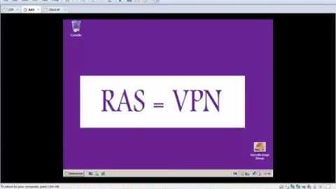 Configure a remote access VPN server Windows server 2008 Tp 9