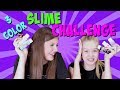 THREE COLOR SLIME CHALLENGE ROUND 2 || Taylor and Vanessa