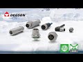 Degson m series circular connectors for transmitting signals data and power