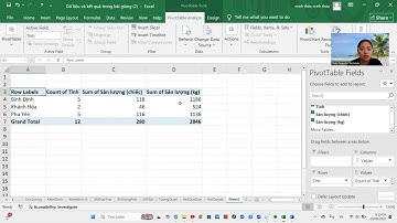 BT sử dụng pivot table trong excel