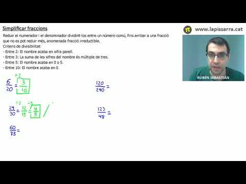 Vídeo: 3 maneres de simplificar les fraccions algebraiques