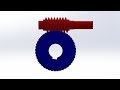 Worm and Worm wheel || Making of worm and worm wheel assembly in solidworks