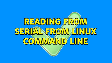 Unix & Linux: reading from serial from linux command line
