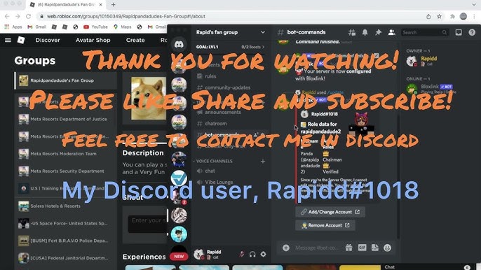 Discord Bot Review: Bloxlink. If you run a ROBLOX-Based Discord