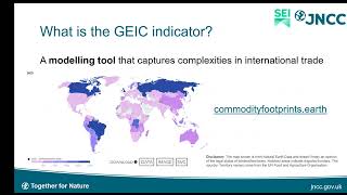 A GBF introduction to the Global Environmental Impacts of Consumption Indicator