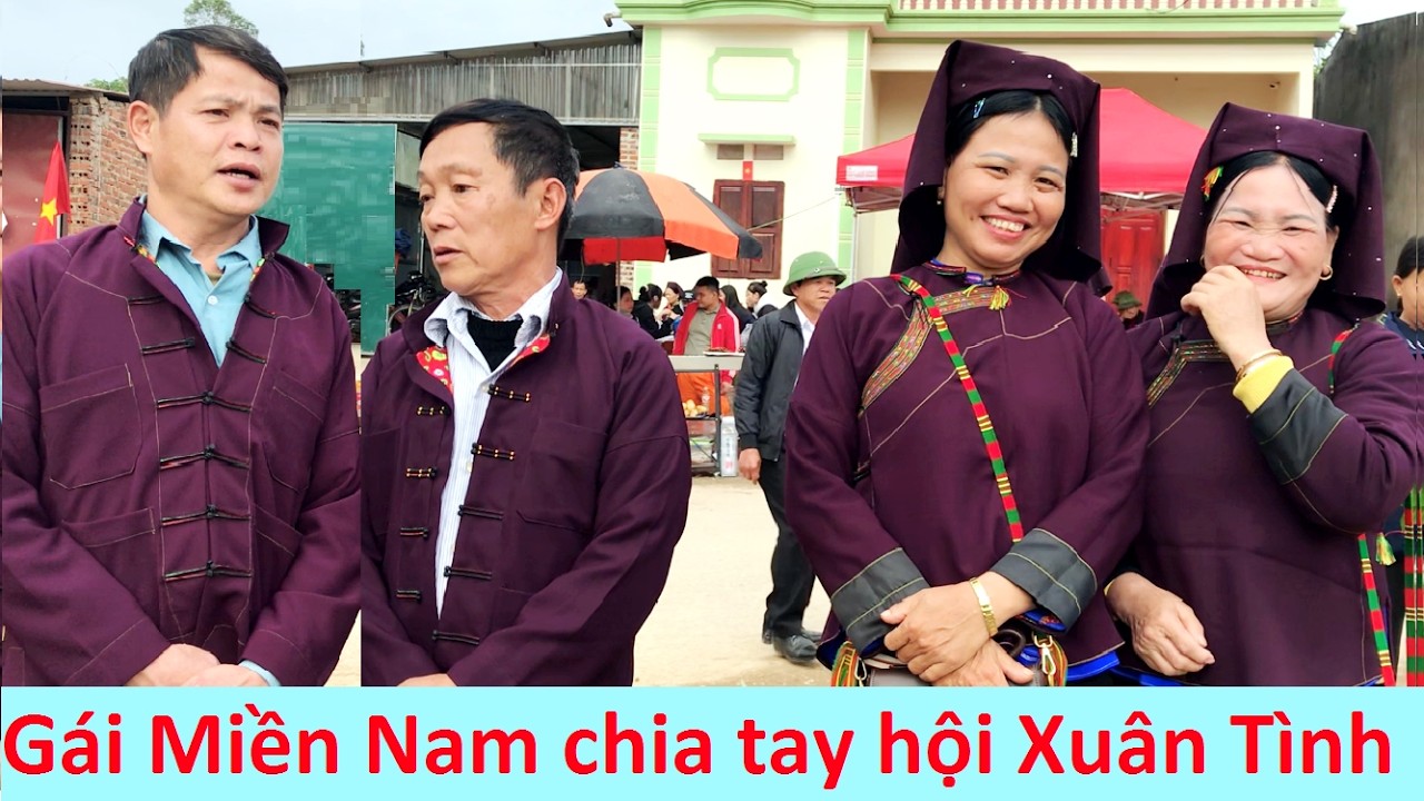 .Gái Miền Nam hát sli chia tay hội Xuân Tình mùng 8/1 - m9