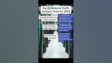 Network traffic analysis can help you improve