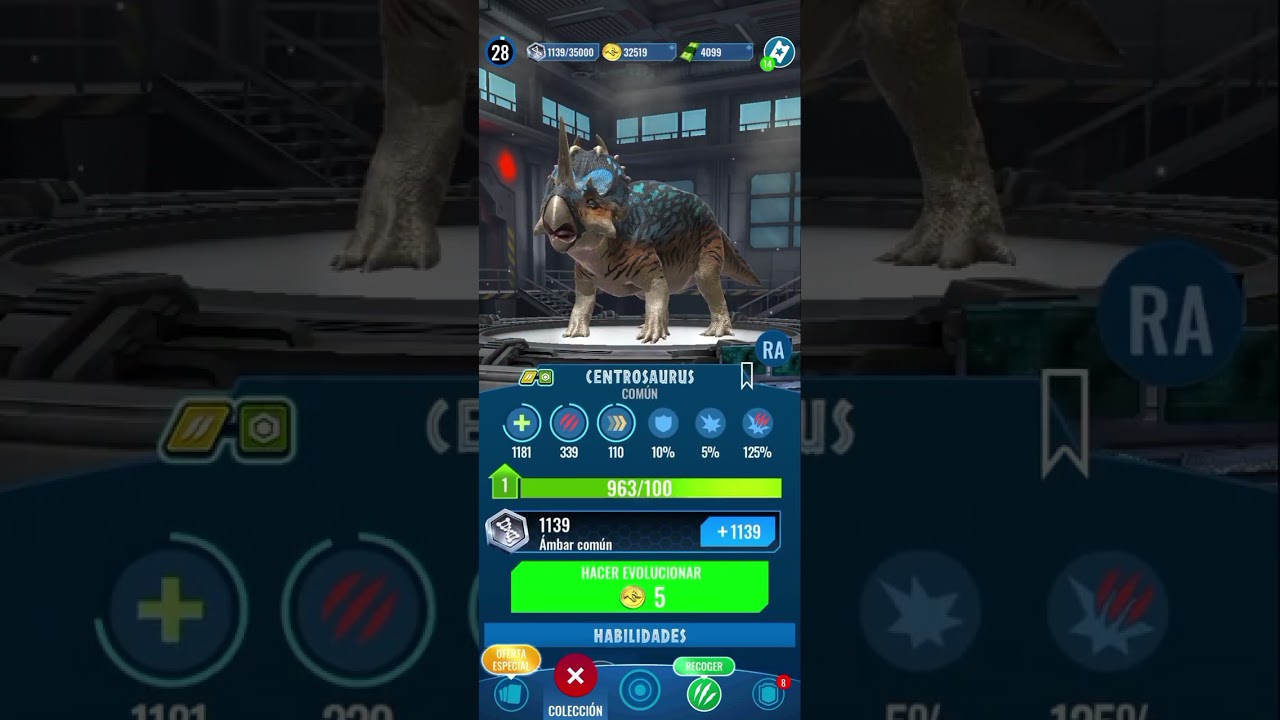 Desbloqueo al centrosaurus!| Jurassic World Alive