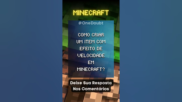 Minecraft: Como Criar Um Item Com Efeito de Velocidade no Minecraft? #12