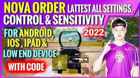 (2022) NOVA Order New 2.0 Control Code/Nova Order Sensitivity Code/Bgmi/Pubg 2.0 Update New