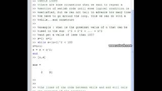 Loops in Matlab | Matlab Tutorials | MATLAB Programming : By Nehal