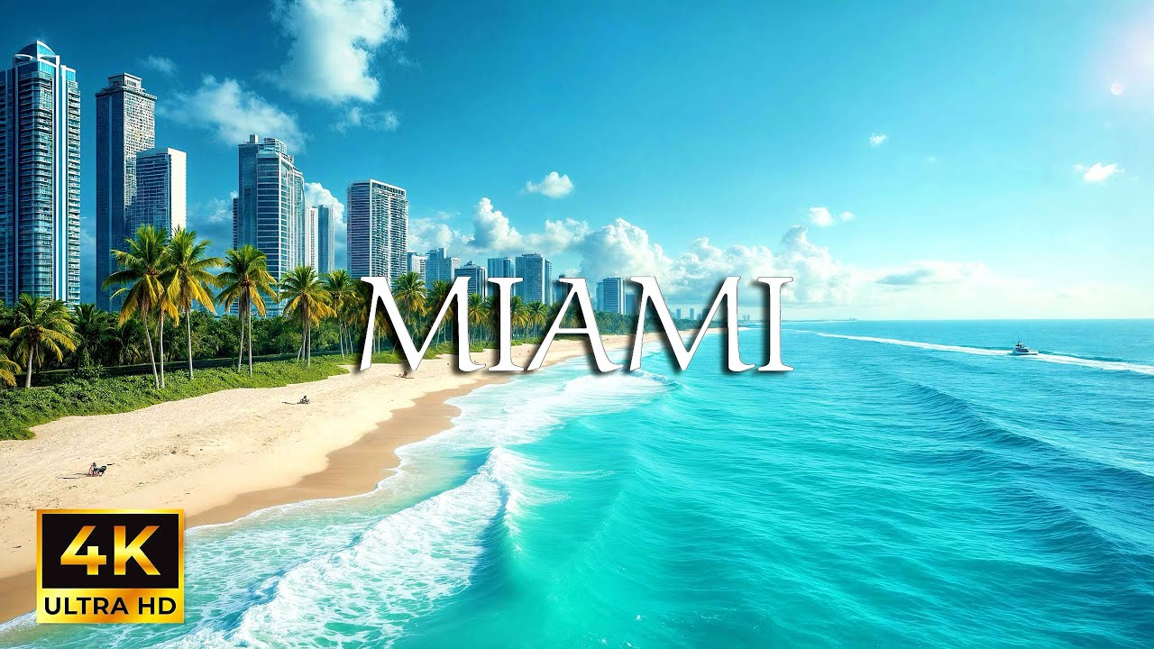 MIAMI 4K | Discover Tropical Shores, Modern Architecture & Oceanfront Views