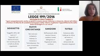 Sfruttamento lavorativo: strumenti per la tutela dei cittadini migranti #2 Legge 199/2016