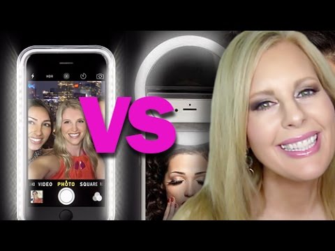 Lumee Phone Case Light vs. Beauty Ring Light  Selfie Light