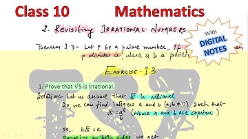 Class 10 | Maths | Ex. 1.3 | Revisiting Irrational Numbers | Ch. 1 Real Number | NCERT Solutions