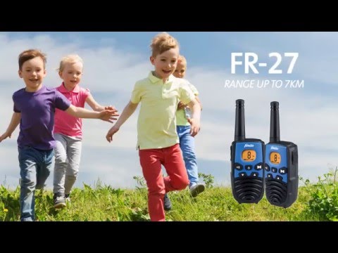 Alecto fr-115bw set de talkie-walkie - bleu,noir