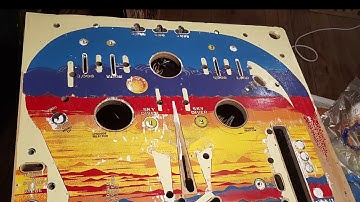 Stern Freefall playfield restoration -  Marcelo Blanco pinball