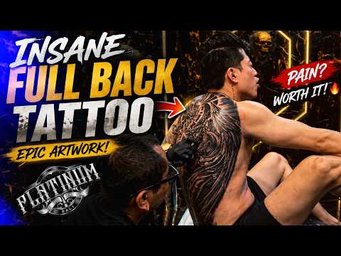 ENDURE THE PAIN OF TATTOOING ON THE BACK FOR STUNNING RESULTS😱🔥|| BY ARTIST DASSSART