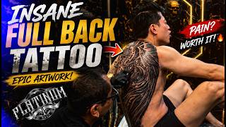 ENDURE THE PAIN OF TATTOOING ON THE BACK FOR STUNNING RESULTS😱🔥|| BY ARTIST DASSSART