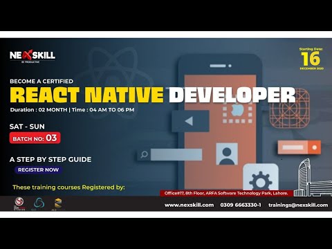 React Native Developer | Professional Instructor | Join NeXskill