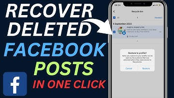 How To Recover Deleted Posts/Photos/Videos on Facebook